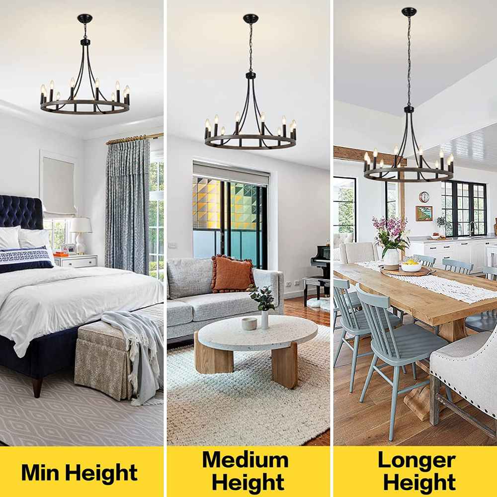 Ceiling Mount Chandelier Chandelier in Brown UL Certified 60W Per Socket
