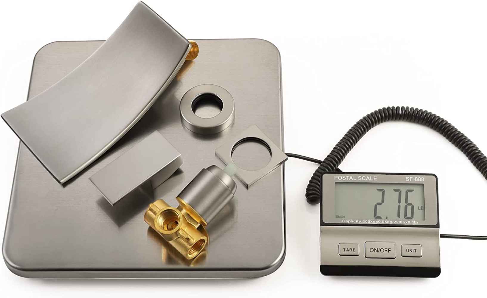 2 Hole  Brushed Bathroom Sink Faucet Brushed Nickel Brass