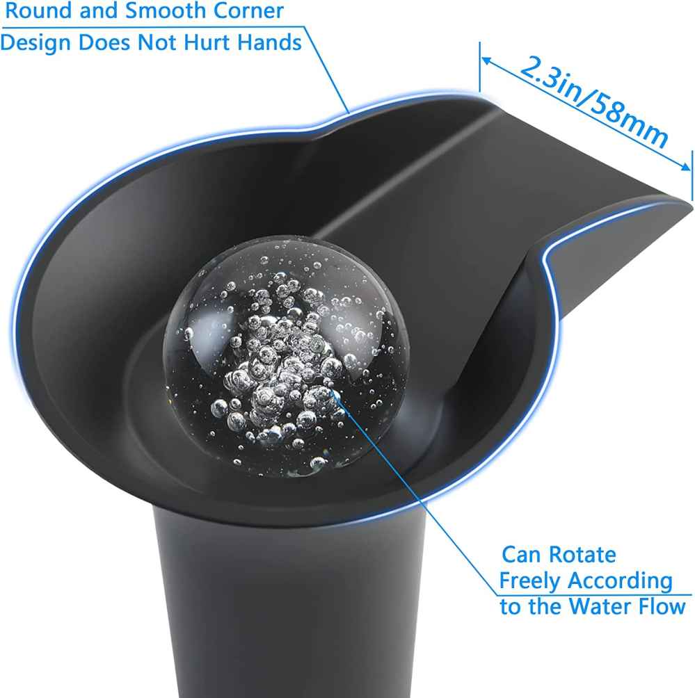 3H8-in. Black Bathroom Sink Faucet Black Brass