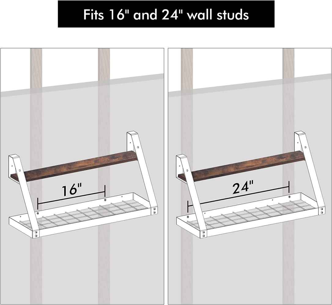29.5 in. x 9.9 in. x 15.4 in. Wood-Stainless Steel-Iron-Plastic Kitchen Pot-Pan Organizer