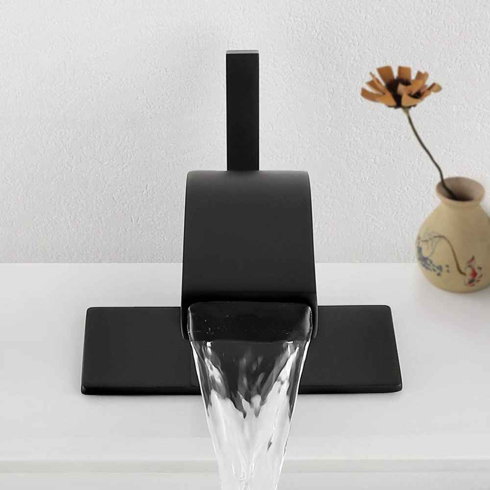 1 Hole CUPC Black Bathroom Sink Faucet Black Copper