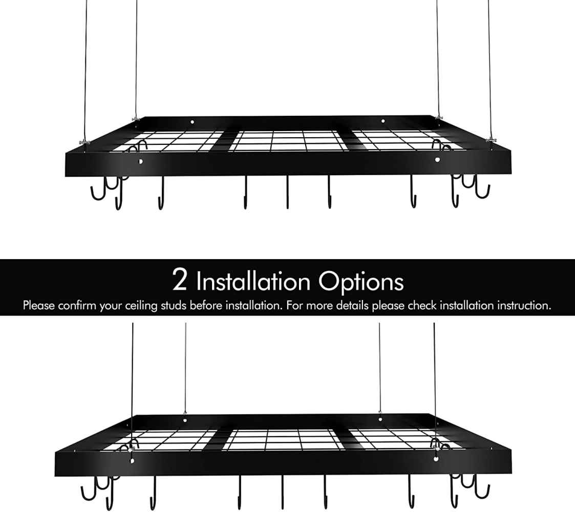 29.5 in. x 17.7 in. x 1.6 in.  Stainless Steel  Kitchen Pot-Pan Organizer