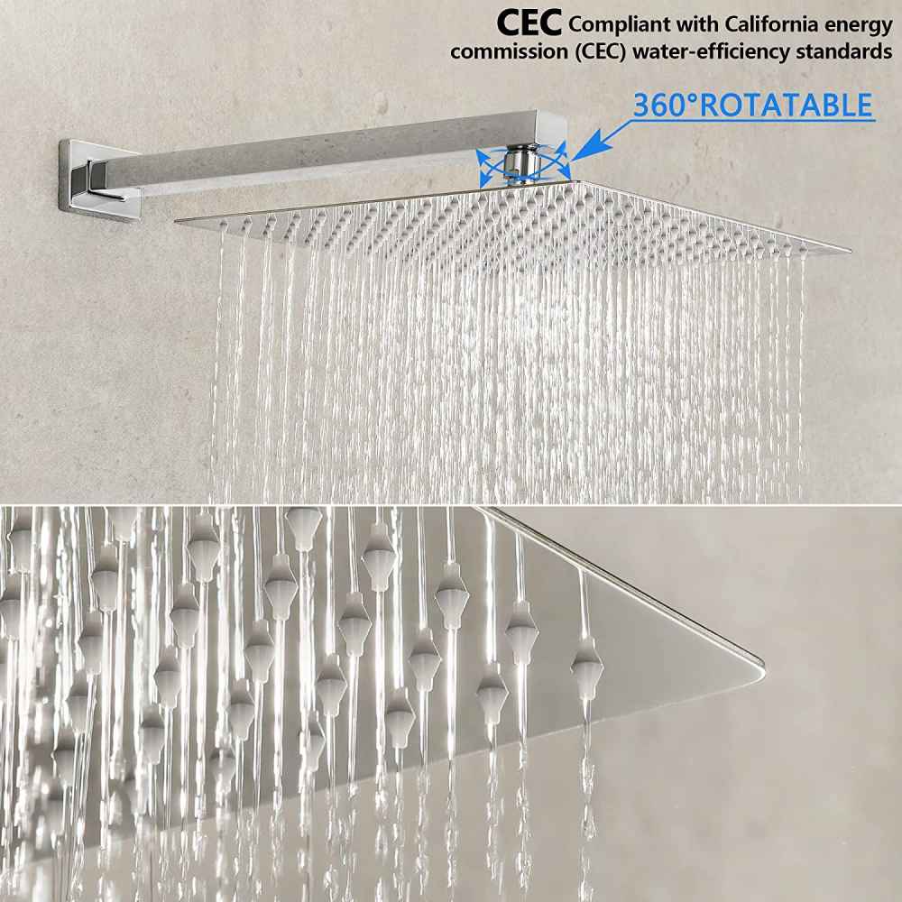 20.5-in. x 13.40-in. Shower Kit Chrome Brass CUPC
