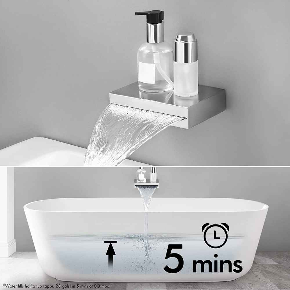 13.5-in. x 6.9-in. Shower Kit Chrome Brass CUPC