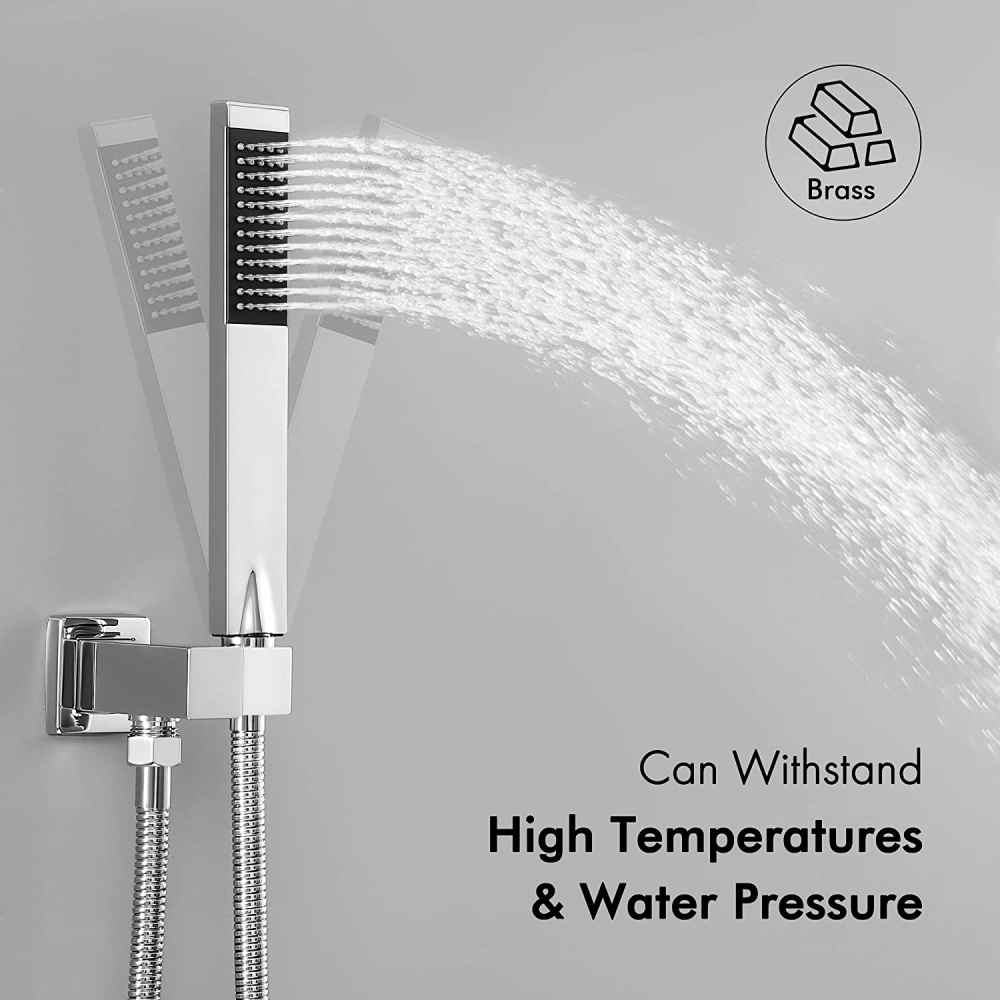 13.5-in. x 6.9-in. Shower Kit Chrome Brass CUPC