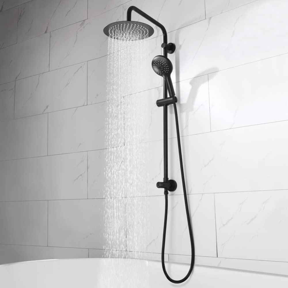 11.5-in. x 3.40-in. Shower Kit Black Stainless Steel CSA