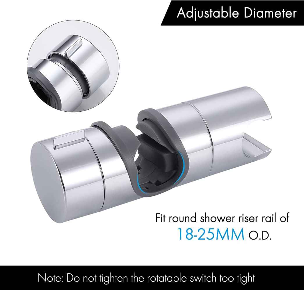 ABS Wall Mount Cylindrical Shower Head Holder