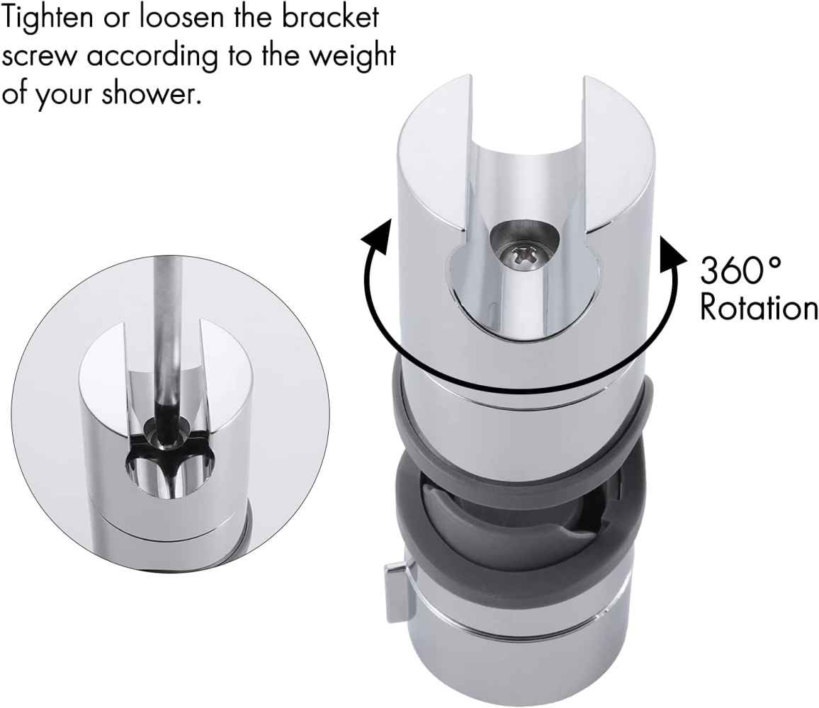 ABS Wall Mount Cylindrical Shower Head Holder