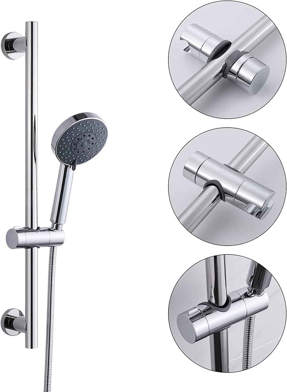 ABS Wall Mount Cylindrical Shower Head Holder