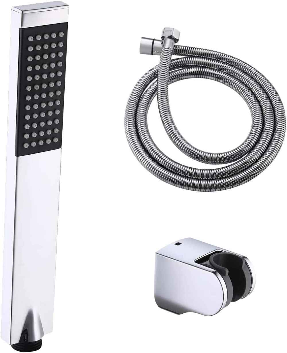 Polished Chrome Wall Mount Brass Rectangle Shower Head