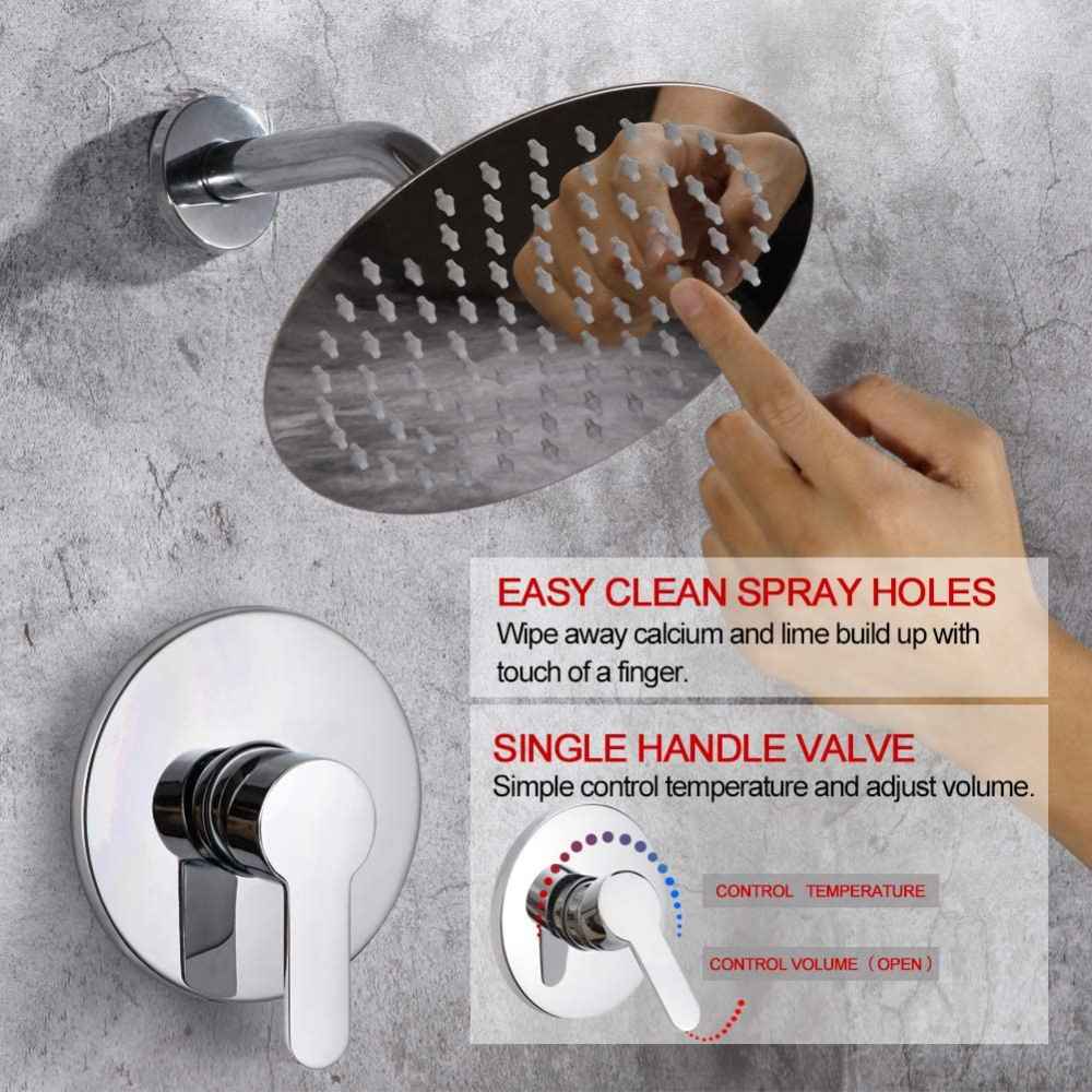 11-in. x 3.18-in. Shower Kit Chrome Stainless Steel CUPC