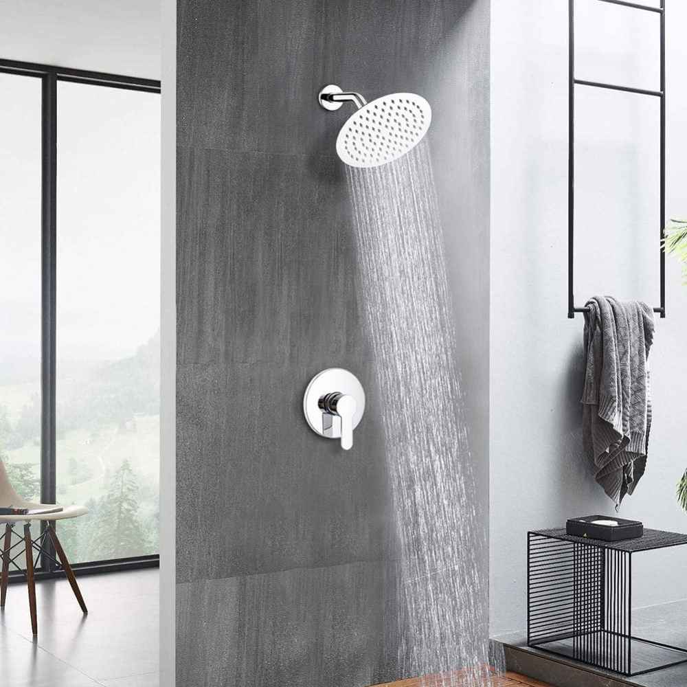 11-in. x 3.18-in. Shower Kit Chrome Stainless Steel CUPC