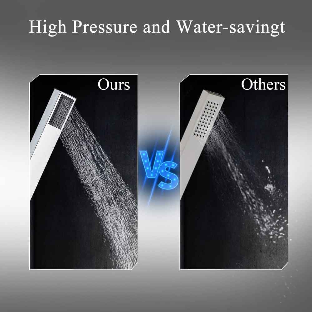 1 Hole  Chrome Bathtub Shower Faucet Chrome Stainless Steel
