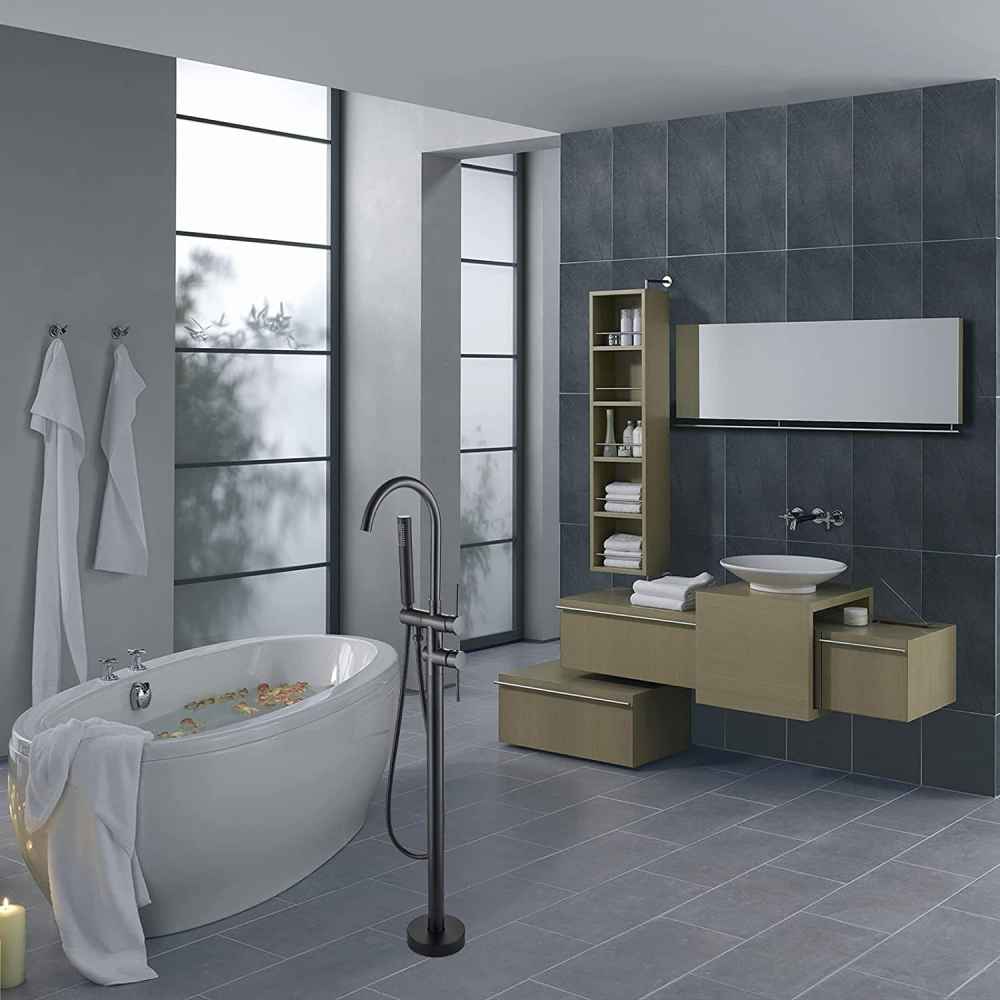 1 Hole Oil Rubbed Bathtub Shower Faucet Oil Rubbed Bronze Brass