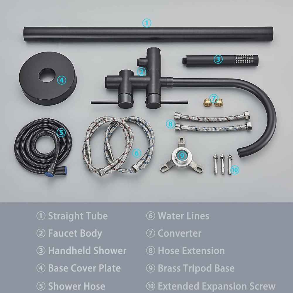 1 Hole Oil Rubbed Bathtub Shower Faucet Oil Rubbed Bronze Brass