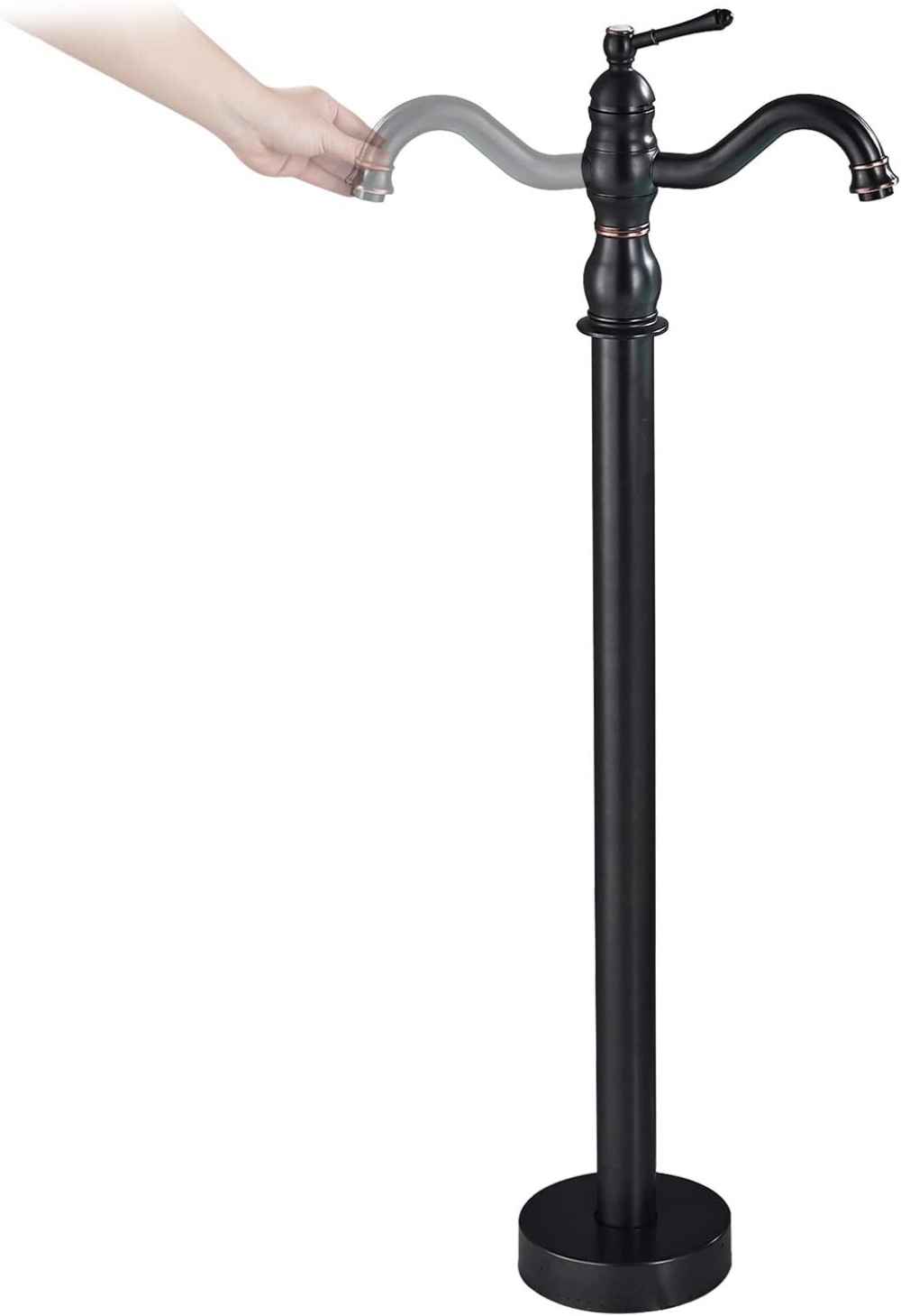 1 Hole Oil Rubbed Bathtub Shower Faucet Oil Rubbed Bronze Brass