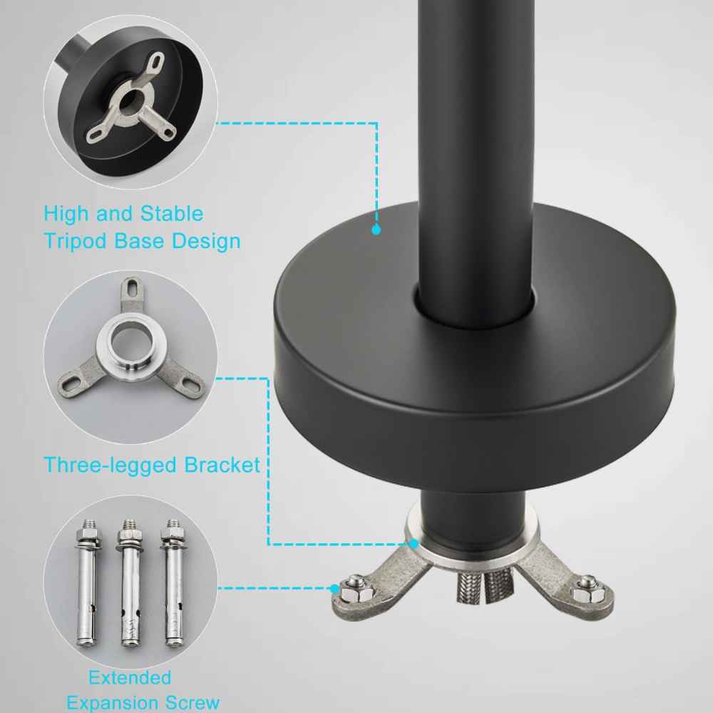 1 Hole  Matte Bathtub Shower Faucet Black Brass-Ceramic