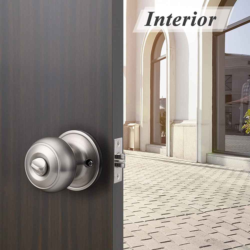 3-in. x 0.039-in. Stainless Steel Door Door Lock In Satin Nickel