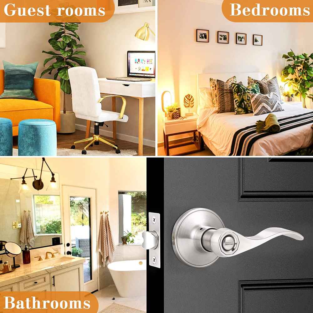 5-in. x 0.03-in. Zinc Alloy Door Door Lock In Satin Nickel