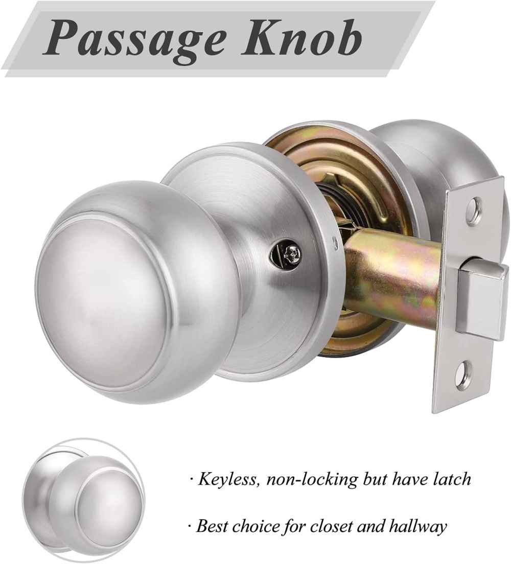 3-in. x 0.011-in. Stainless Steel Door Door Lock In Satin Nickel