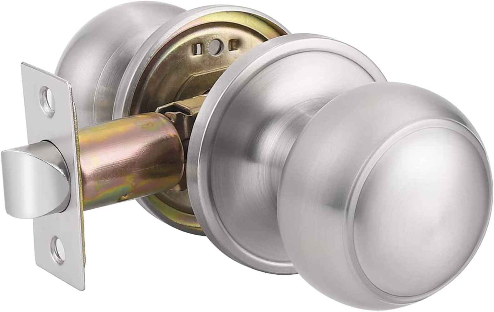 3-in. x 0.011-in. Stainless Steel Door Door Lock In Satin Nickel
