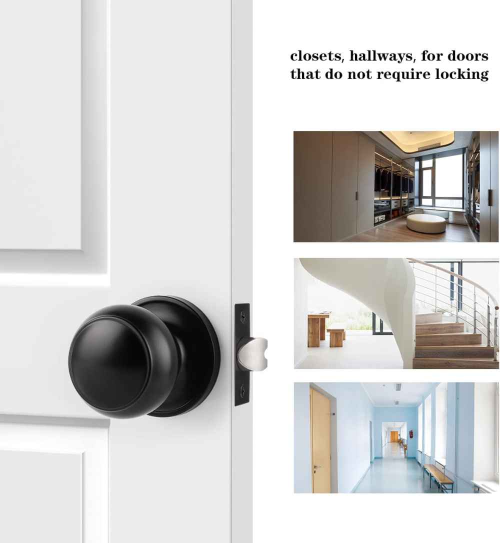 2.5-in. x 0.039-in. Stainless Steel Door Door Lock In Black