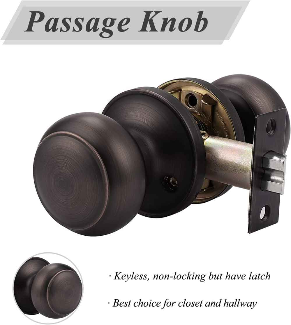 2.5-in. x 0.011-in. Stainless Steel Door Door Lock In Oil Rubbed Bronze