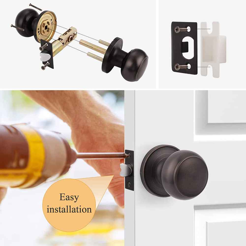 2.5-in. x 0.011-in. Stainless Steel Door Door Lock In Oil Rubbed Bronze