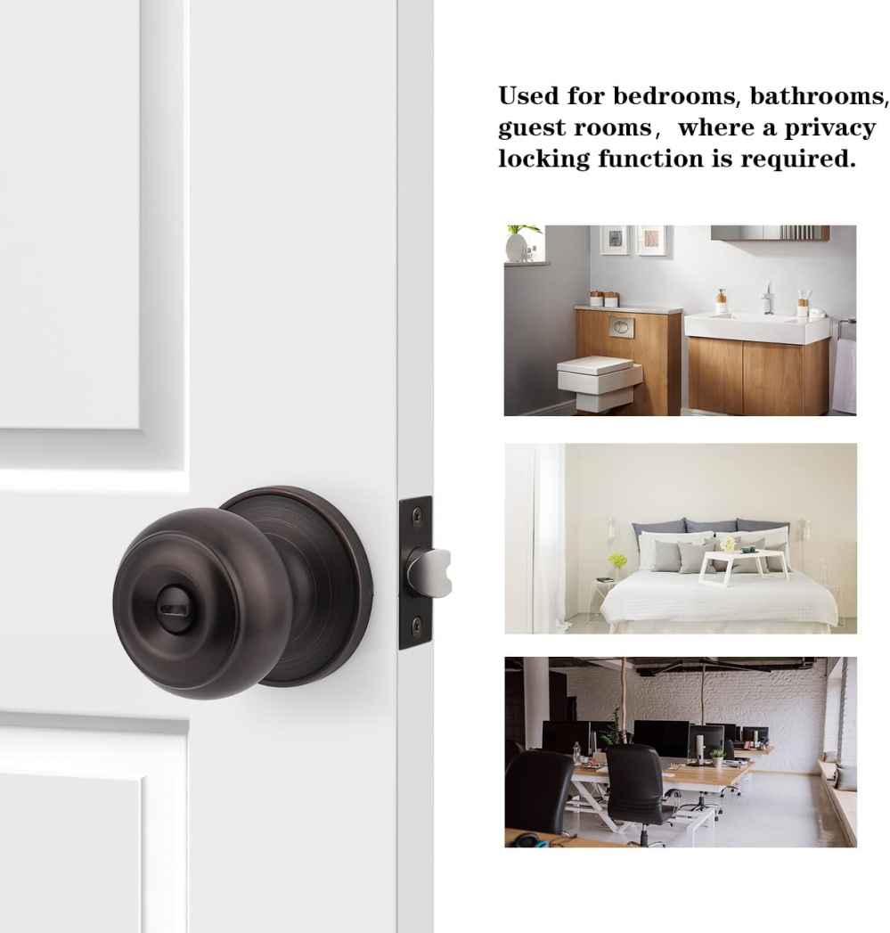 2.5-in. x 1-in. Stainless Steel Door Door Lock In Oil Rubbed Bronze