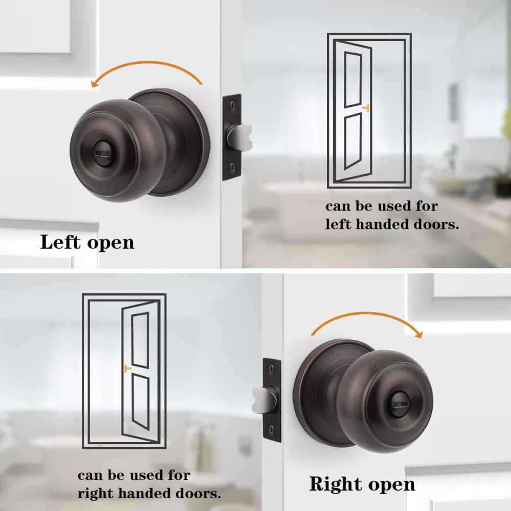 2.5-in. x 1-in. Stainless Steel Door Door Lock In Oil Rubbed Bronze