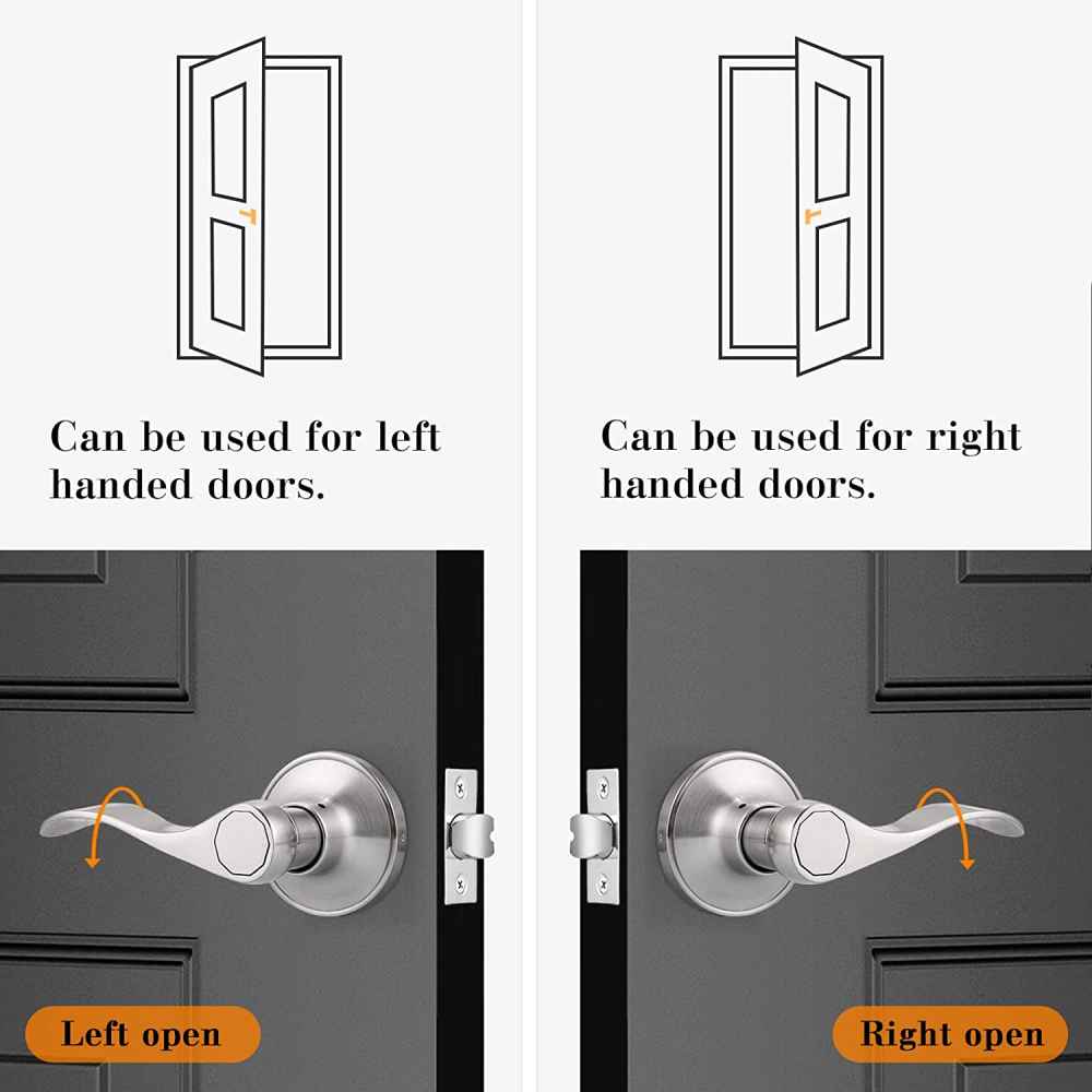 4.7-in. x 0.01-in. Zinc Alloy Door Door Lock In Satin Nickel