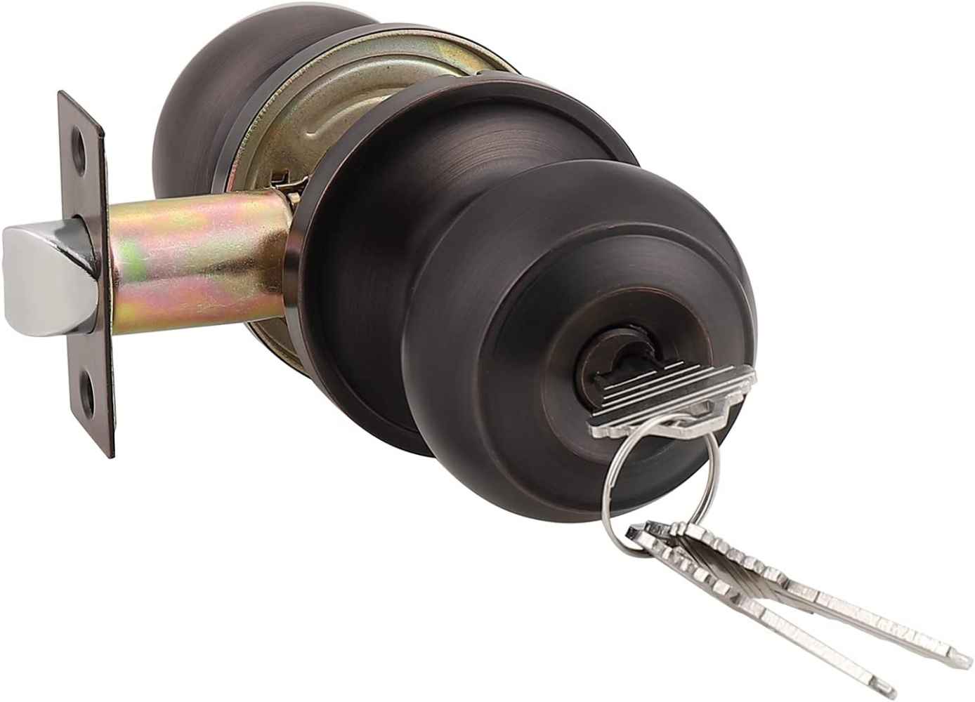 2.5-in. x 0.01-in. Stainless Steel Door Door Lock In Oil Rubbed Bronze