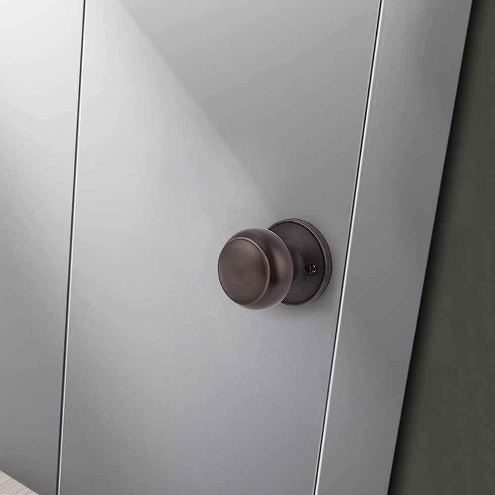 2.05-in. x 0.01-in. Stainless Steel Door Door Knob In Oil Rubbed Bronze