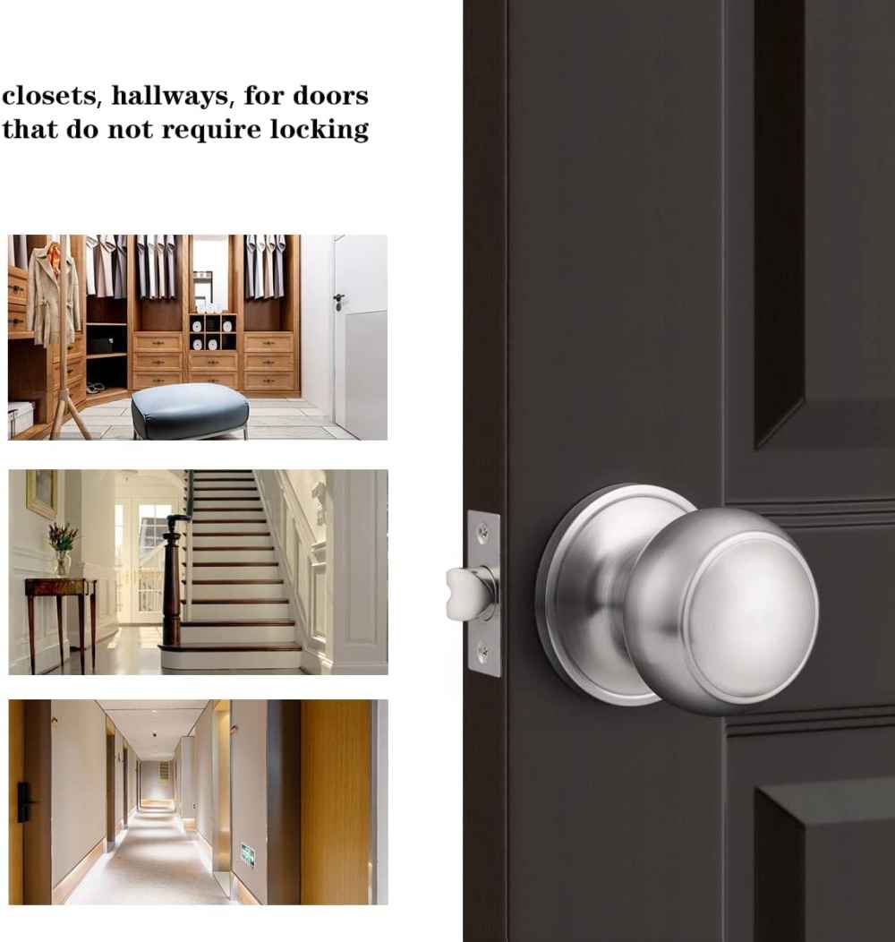 2.6-in. x 0.01-in. Stainless Steel Door Door Lock In Satin Nickel