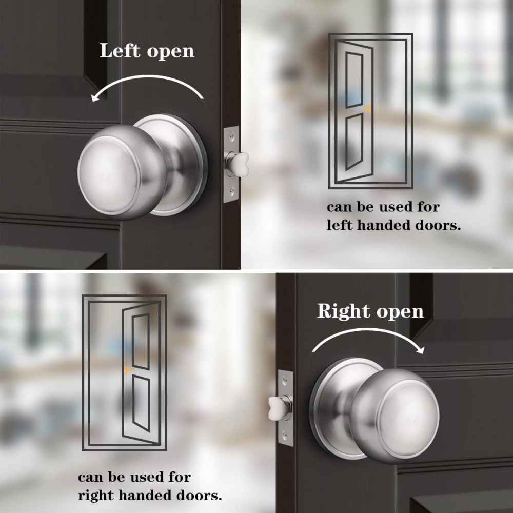 2.6-in. x 0.01-in. Stainless Steel Door Door Lock In Satin Nickel