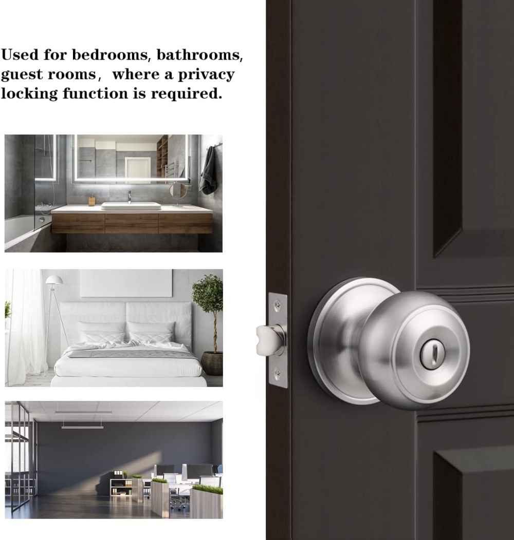 2.5-in. x 0.04-in. Stainless Steel Door Door Lock In Satin Nickel
