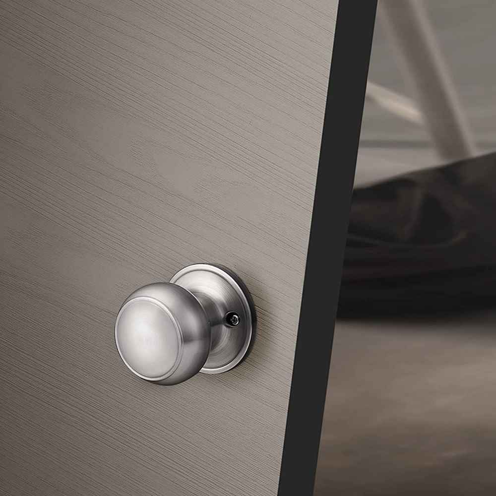 2.05-in. x 0.01-in. Stainless Steel Door Door Knob In Satin Nickel