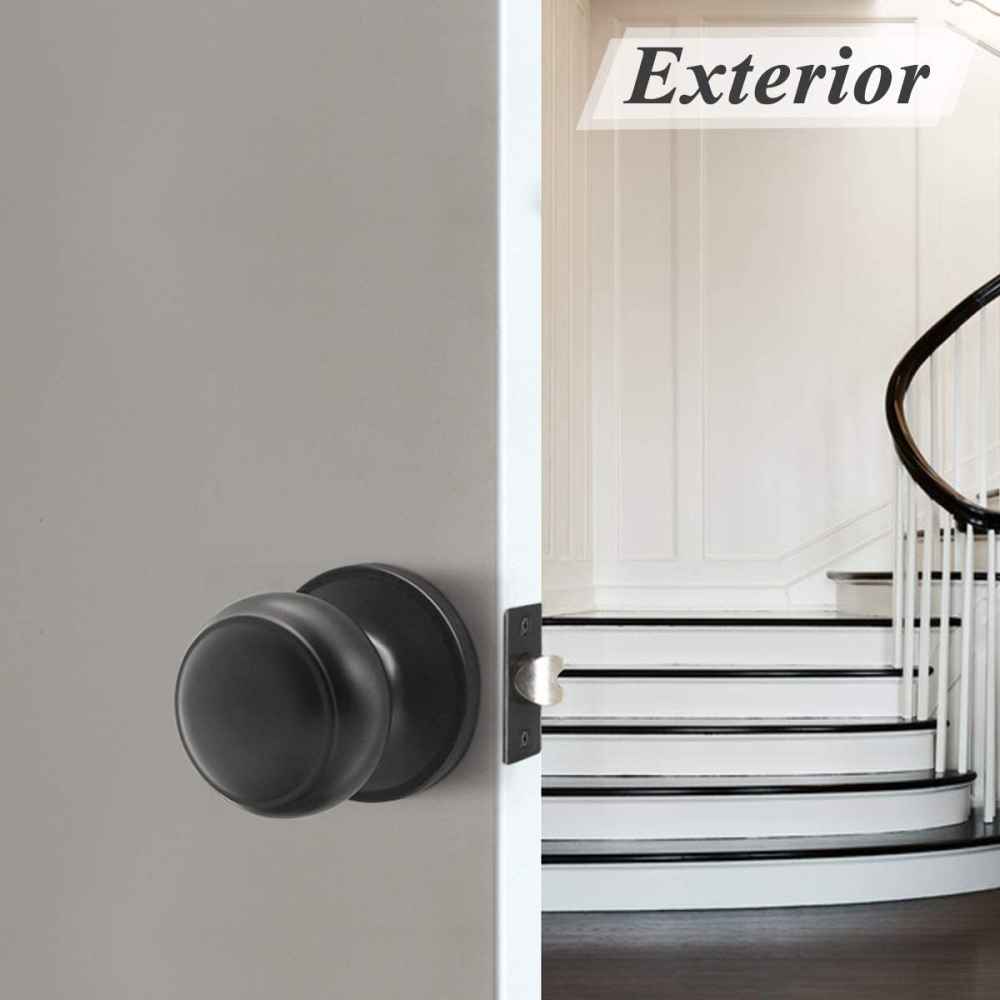 2.7-in. x 0.04-in. Stainless Steel Door Door Lock In Black