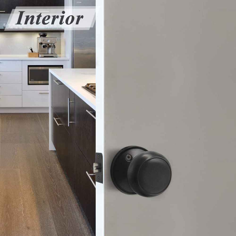 2.7-in. x 0.04-in. Stainless Steel Door Door Lock In Black