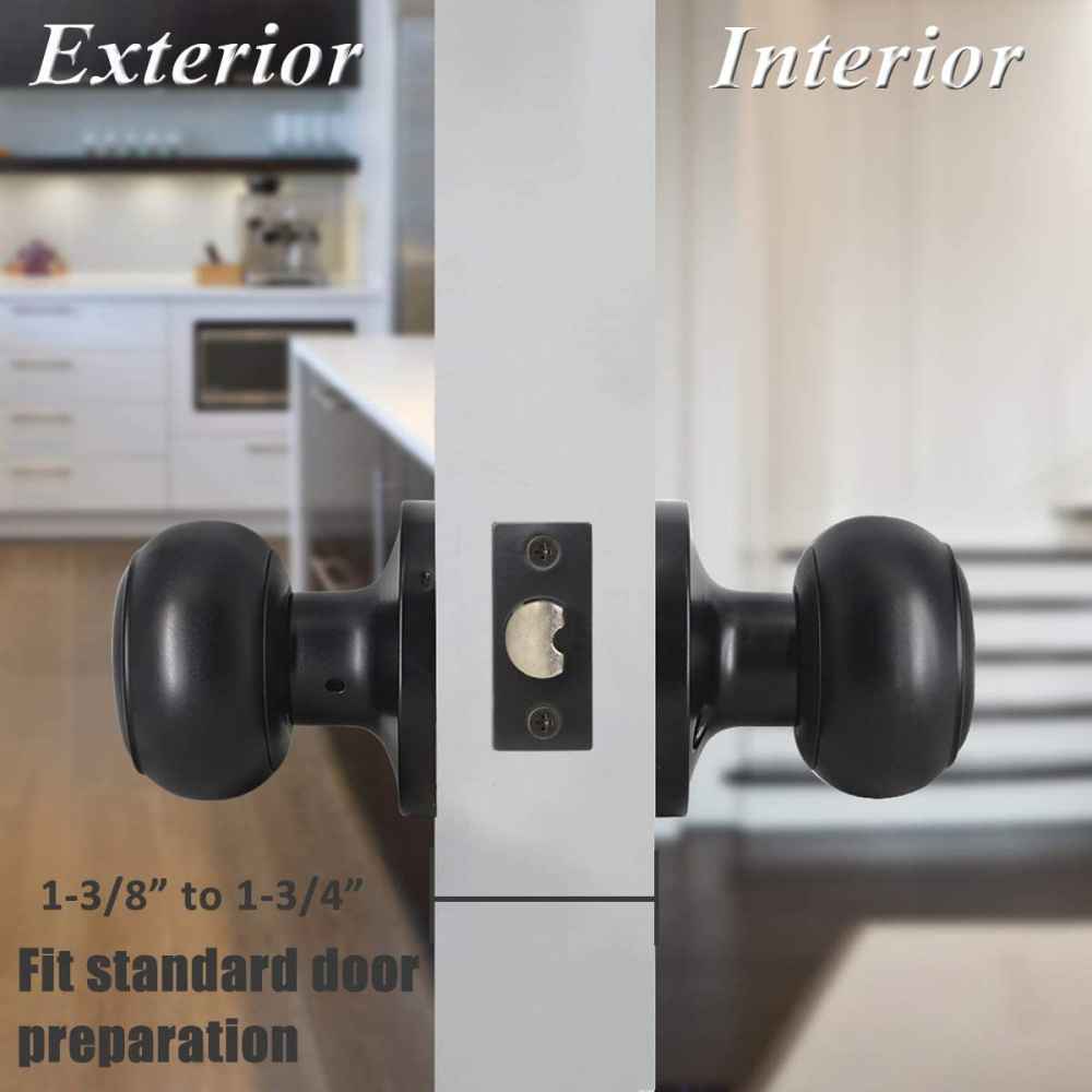 2.7-in. x 0.04-in. Stainless Steel Door Door Lock In Black