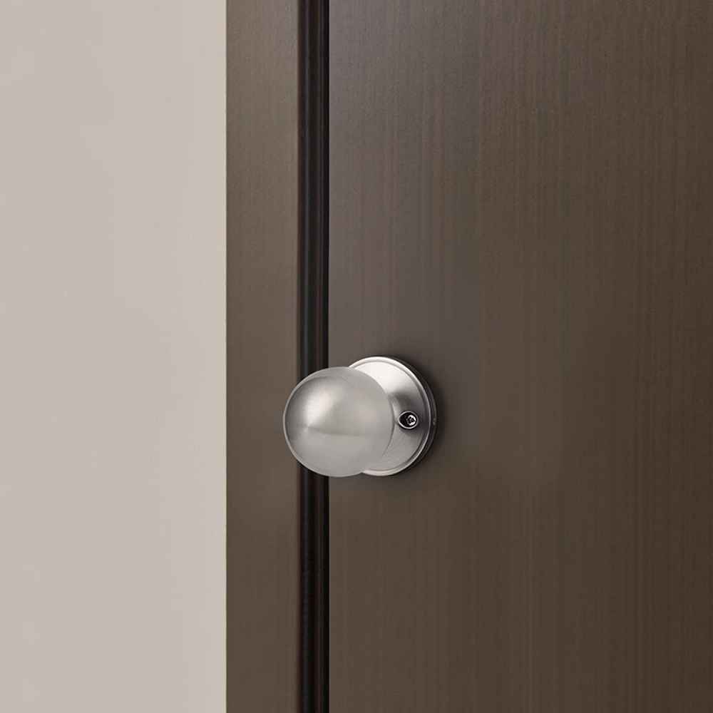 2.05-in. x 0.01-in. Stainless Steel Door Door Knob In Brushed Nickel