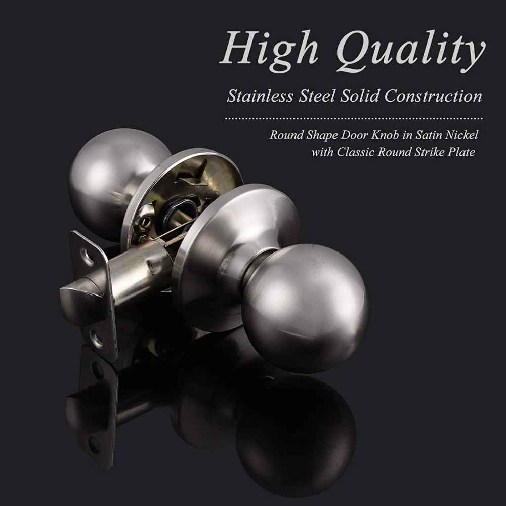 2.5-in. x 0.03-in. Stainless Steel Door Door Lock In Satin Nickel
