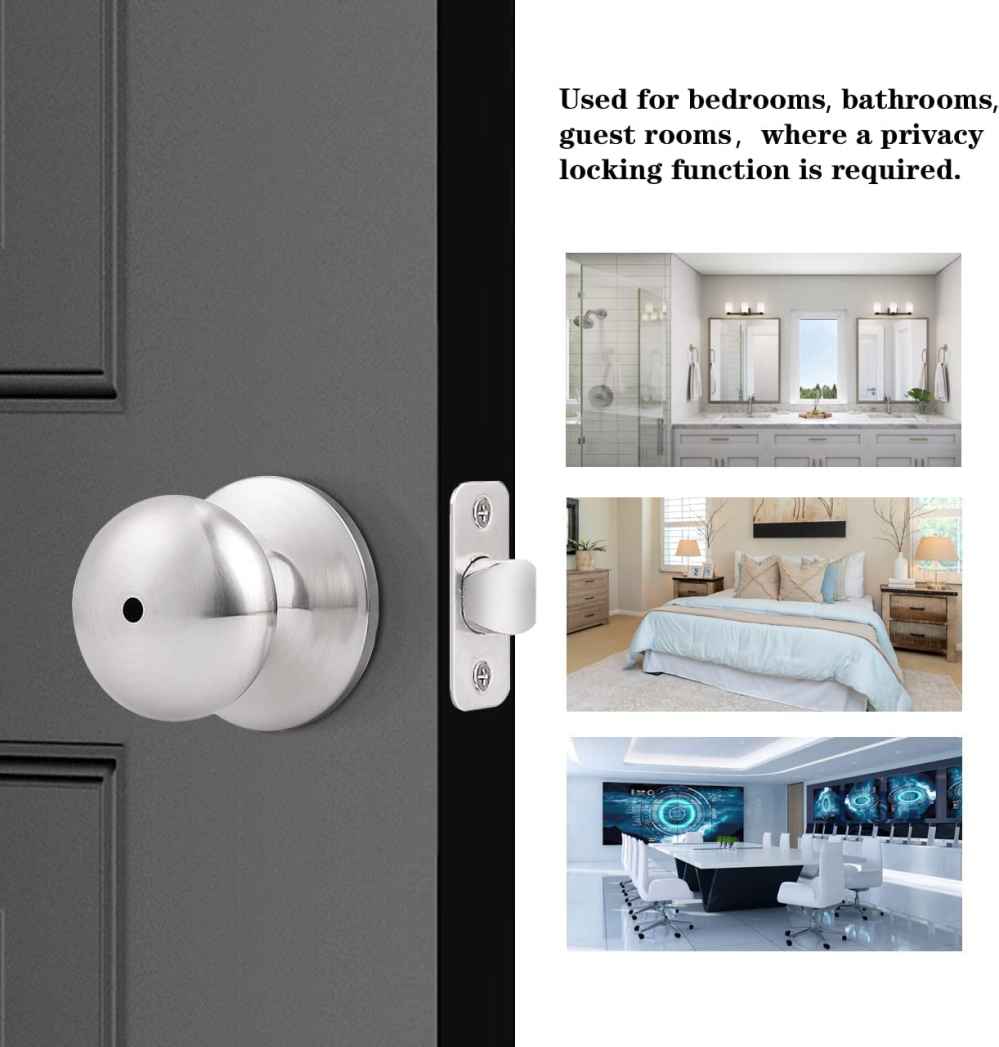 2.5-in. x 0.03-in. Stainless Steel Door Door Lock In Satin Nickel