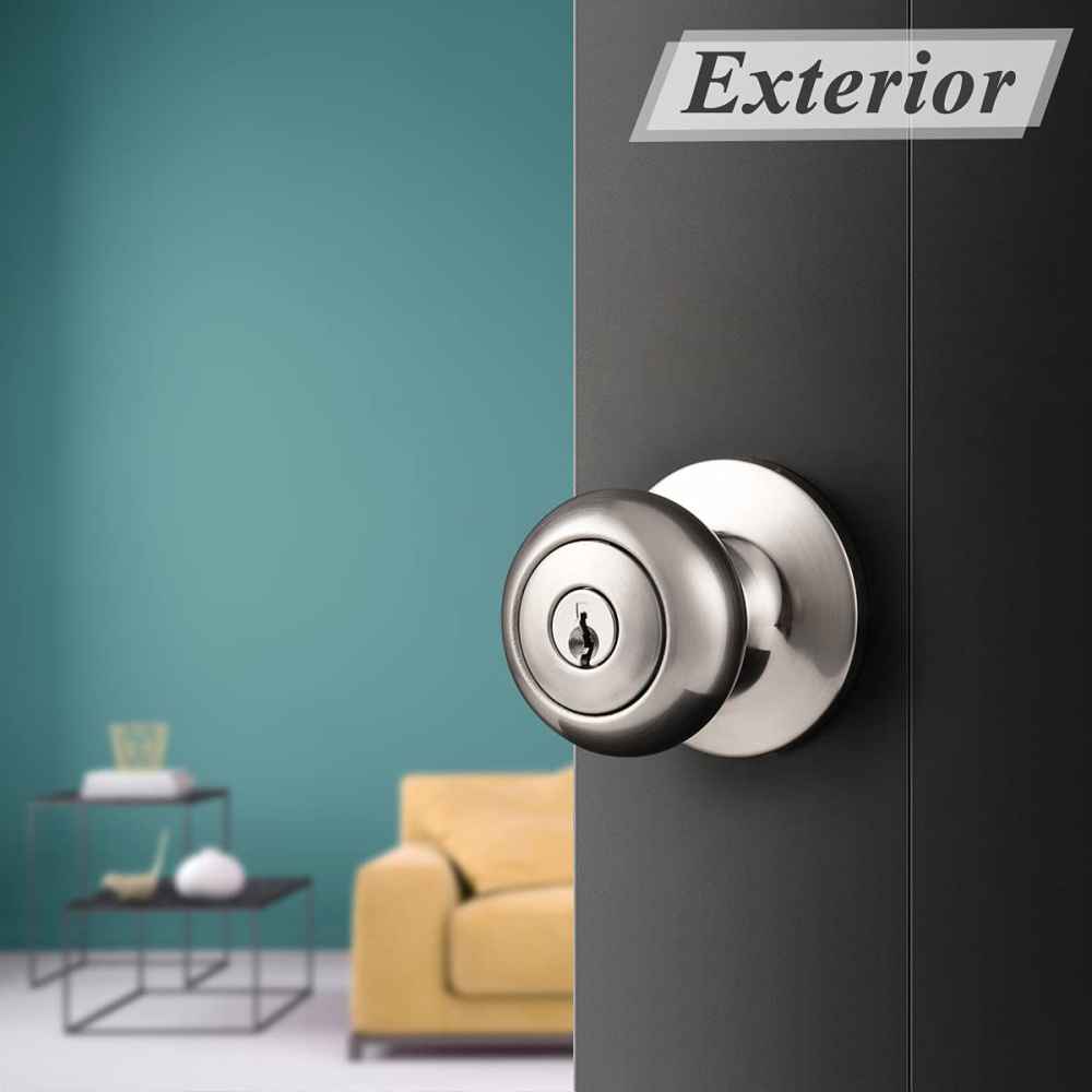 2.5-in. x 0.03-in. Stainless Steel Door Door Lock In Brushed Nickel
