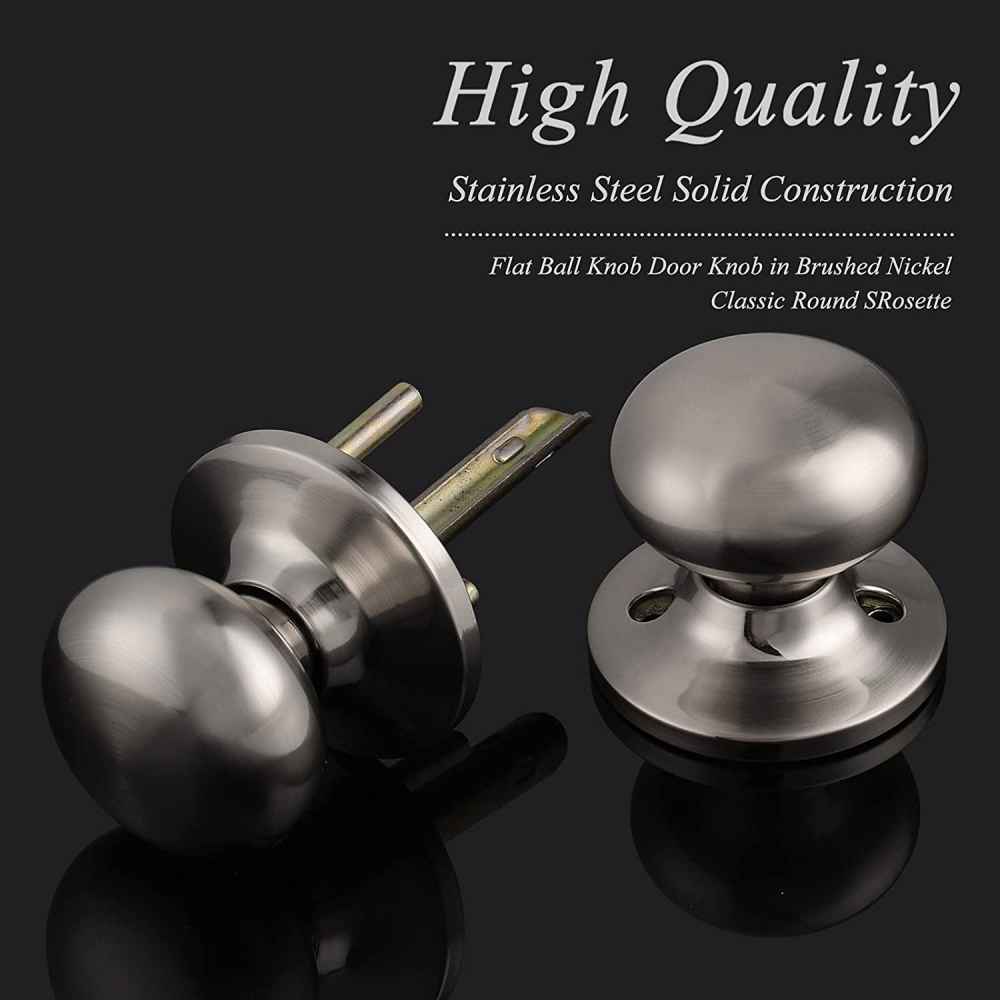 2.6-in. x 0.01-in. Stainless Steel Door Door Lock In Satin Nickel