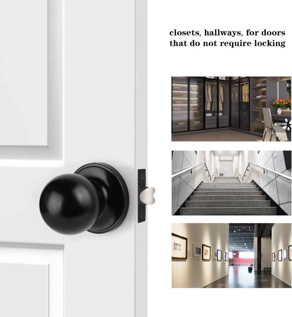 3-in. x 0.04-in. Stainless Steel Door Door Lock In Black