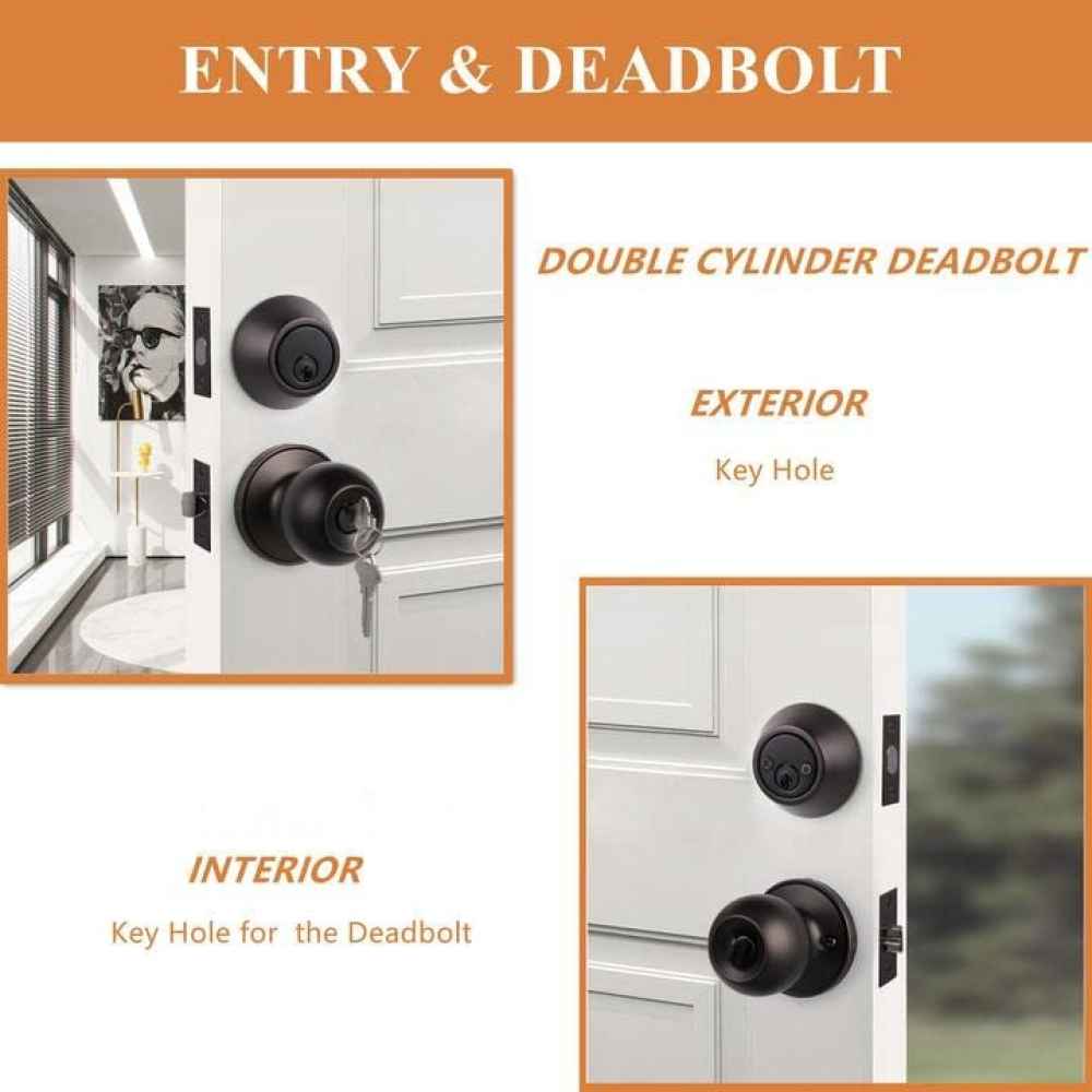 2.6-in. x 0.04-in. Stainless Steel Door Door Lock In Oil Rubbed Bronze