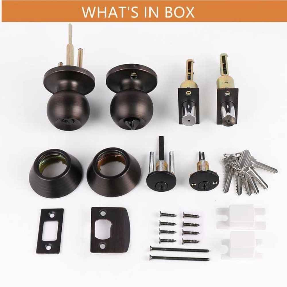 2.6-in. x 0.04-in. Stainless Steel Door Door Lock In Oil Rubbed Bronze