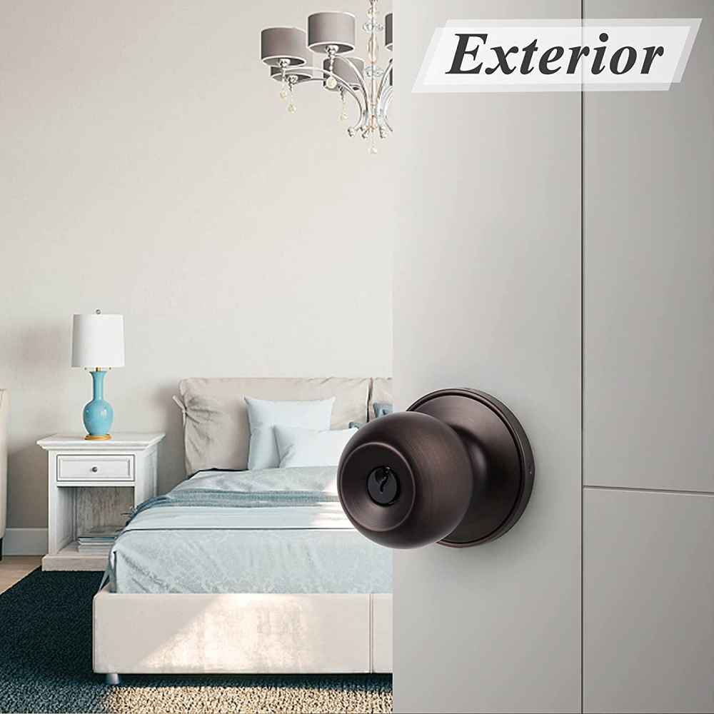 2.25-in. x 1.05-in. Stainless Steel Door Door Lock In Oil Rubbed Bronze