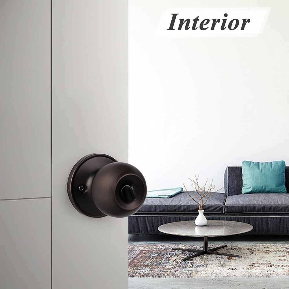 2.25-in. x 1.05-in. Stainless Steel Door Door Lock In Oil Rubbed Bronze